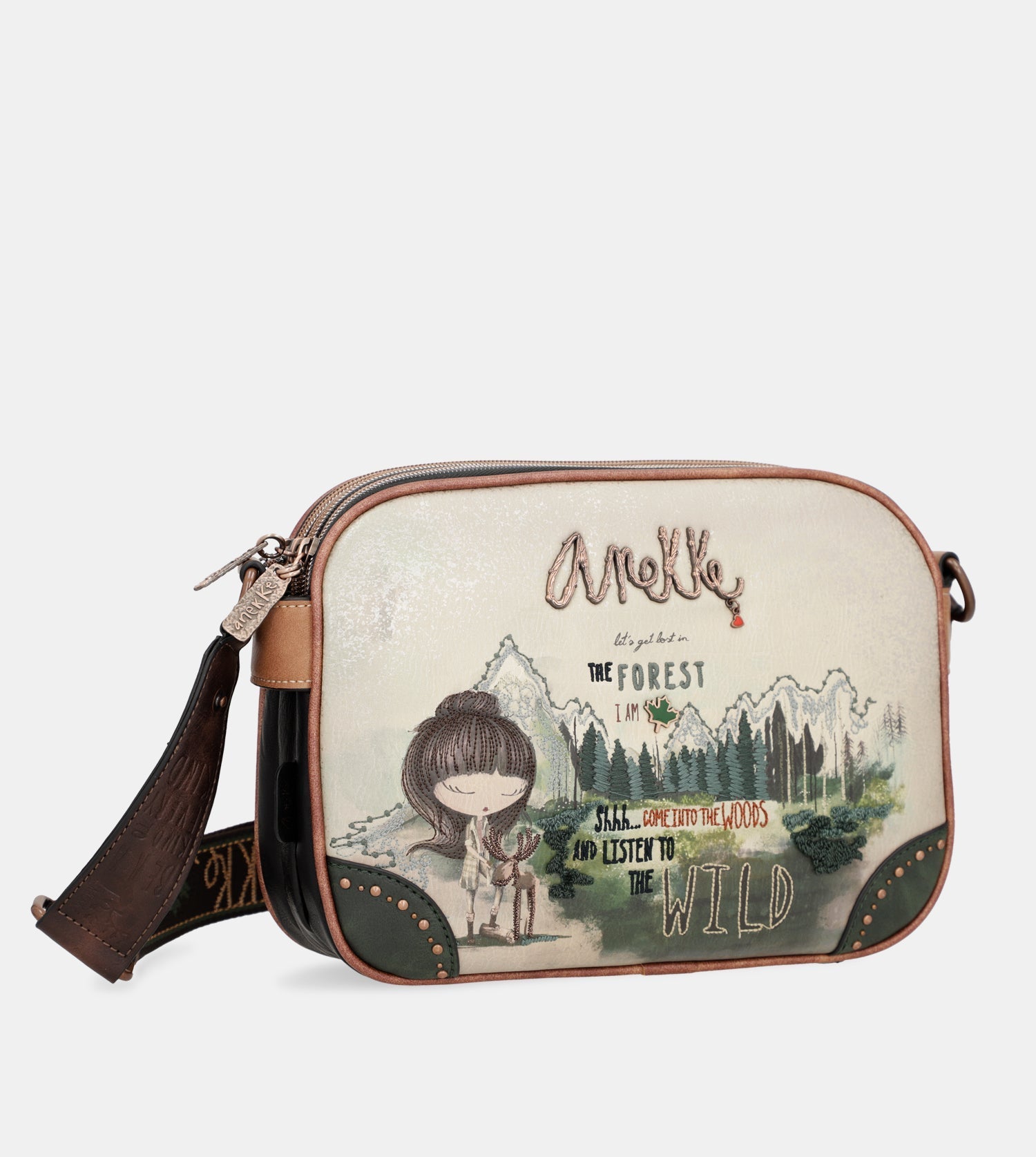 Pine Tree Forest Messenger Bag