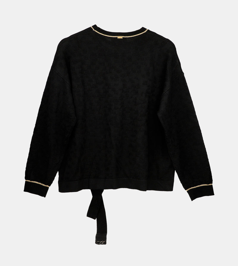 Black Shōen Crew Neck Sweater