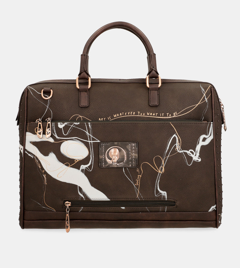 Brown briefcase Nature Shodō
