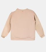 Beige cut-out sweatshirt