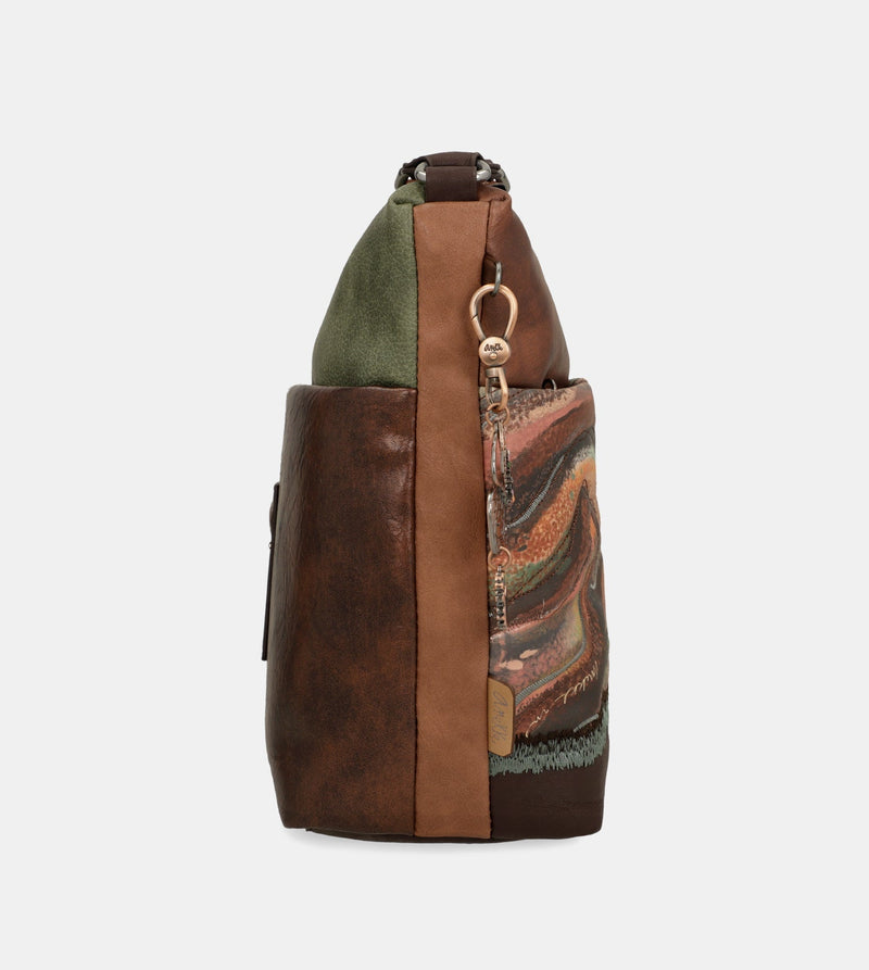 Outer large crossbody bag with pockets