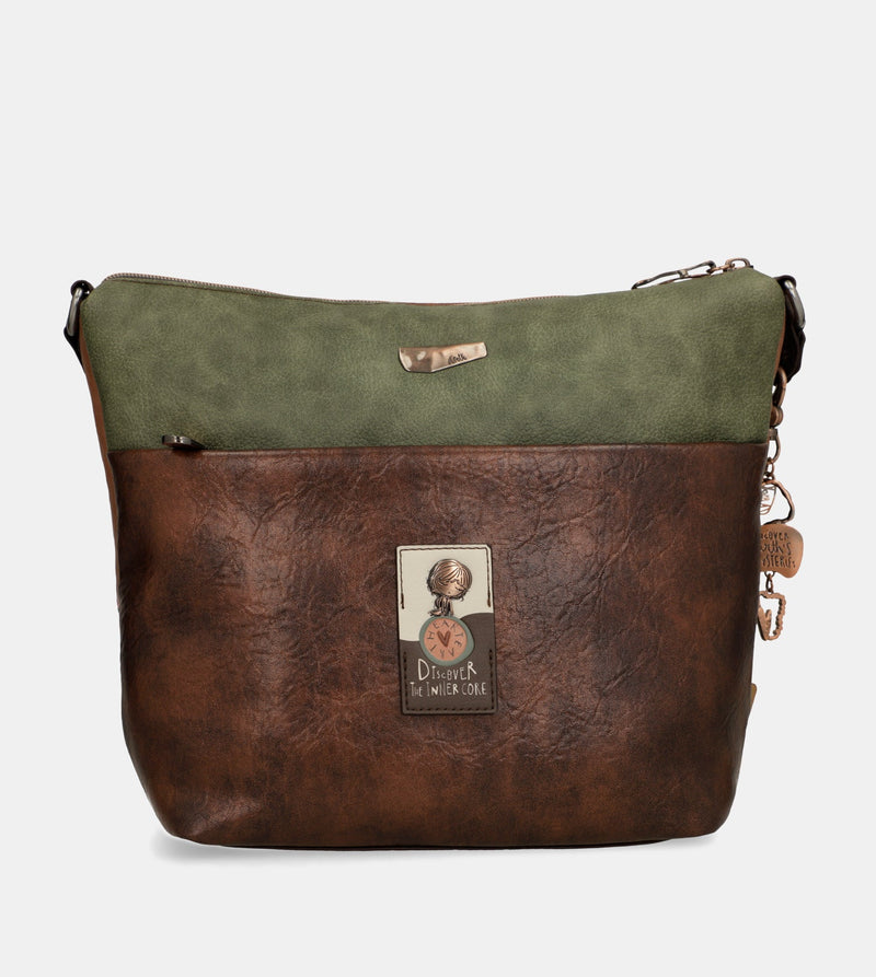 Outer large crossbody bag with pockets