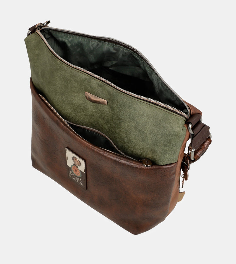 Outer large crossbody bag with pockets