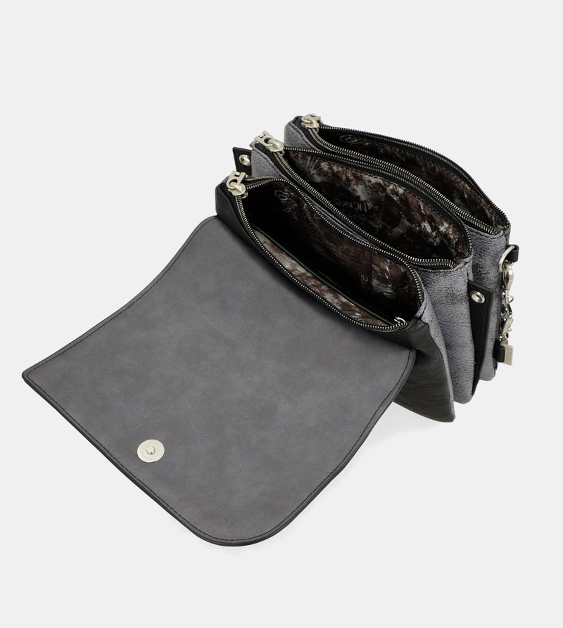 Crust crossbody bag with flap