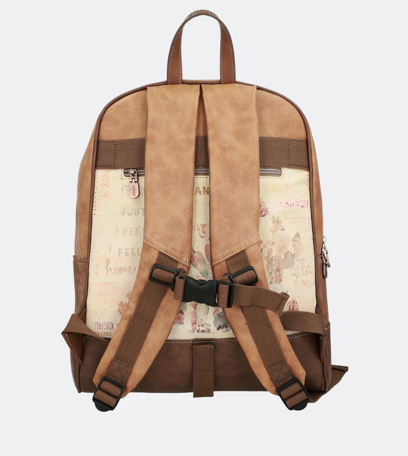Country printed school backpack