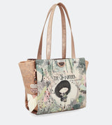 Jungle printed shopping bag