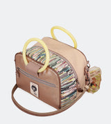 Handbag with methacrylate handles