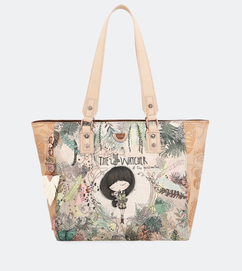 Jungle shopping bag with two handles