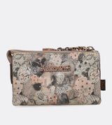 Cool universe triple compartment purse with a printed design
