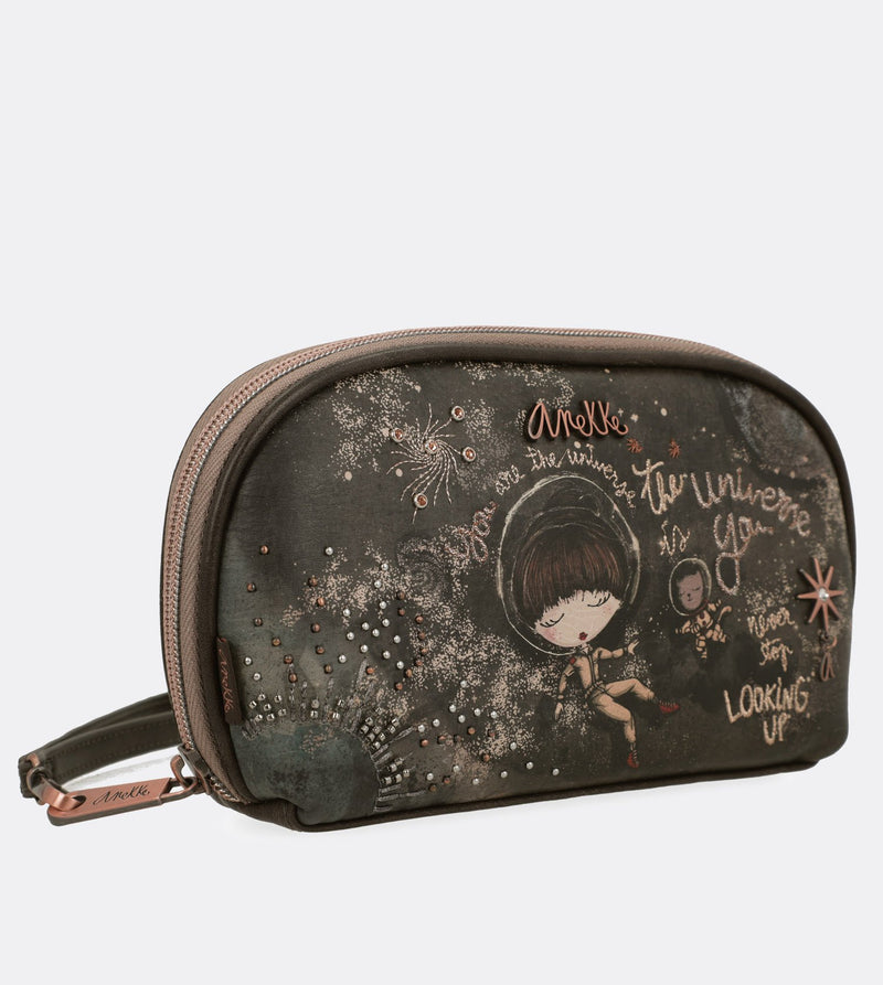 Elegant universe carryall with a printed design