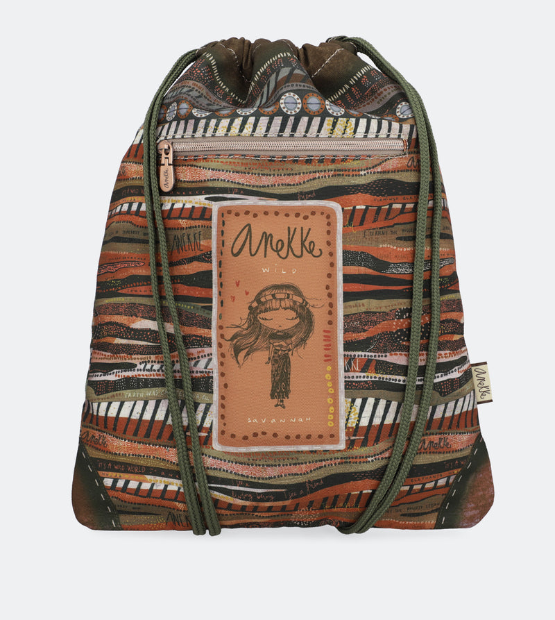 Safari fusion Drawstring backpack