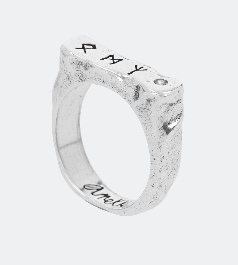 Silver runes ring