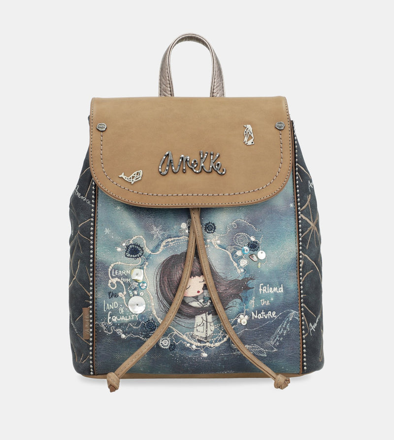 Pretty Iceland backpack with a flap