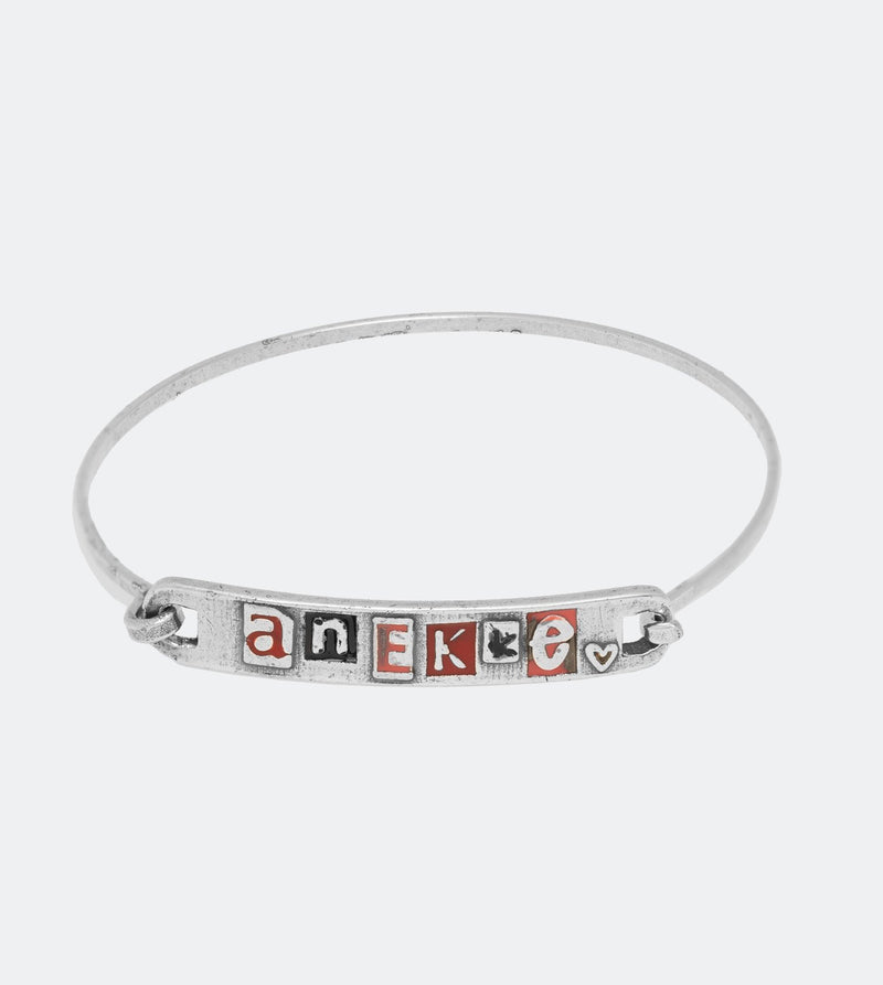 Anekke logo bracelet silver plated