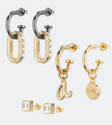 Set of gold earrings
