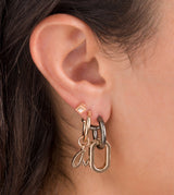 Set of gold earrings