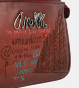 City Art maroon baguette bag
