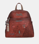 City Art maroon knapsack