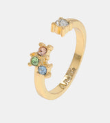 Golden Sunshine ring with stones
