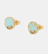 Calm gold plated earrings