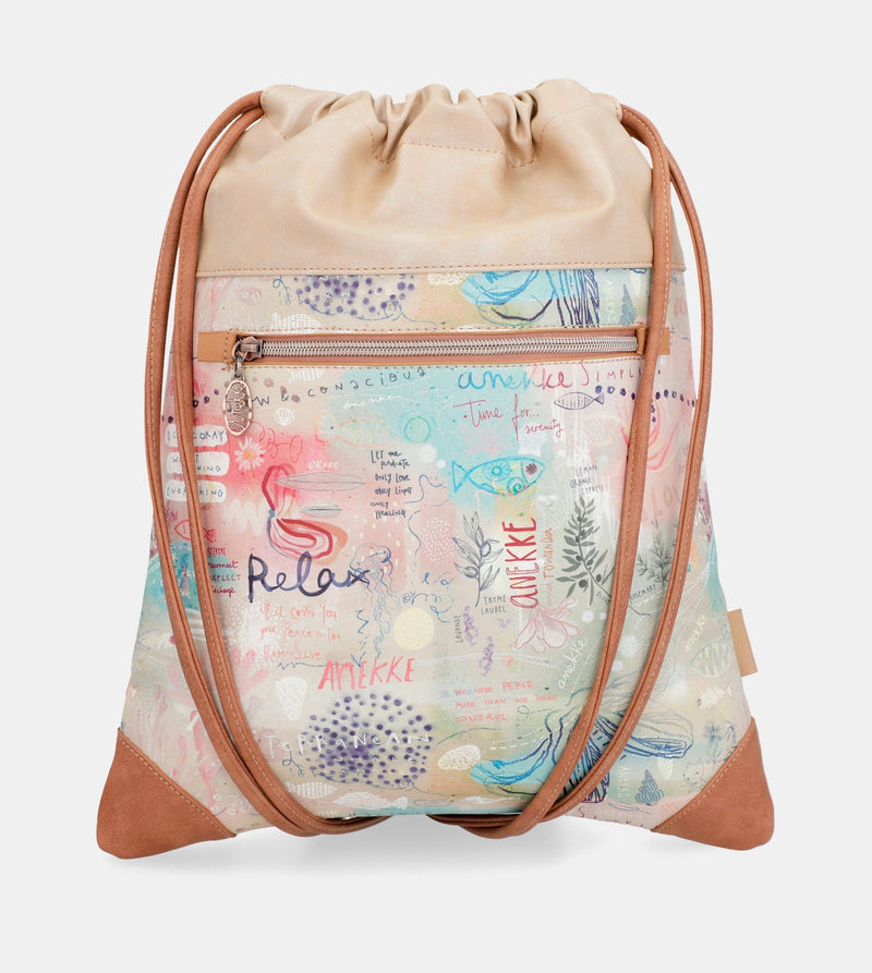 Mediterranean Backpack bag with pockets