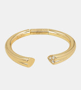Gold plated open heart bracelet
