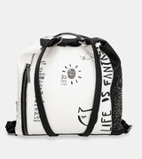 White convertible backpack Energy