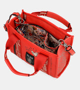Energy red tote bag