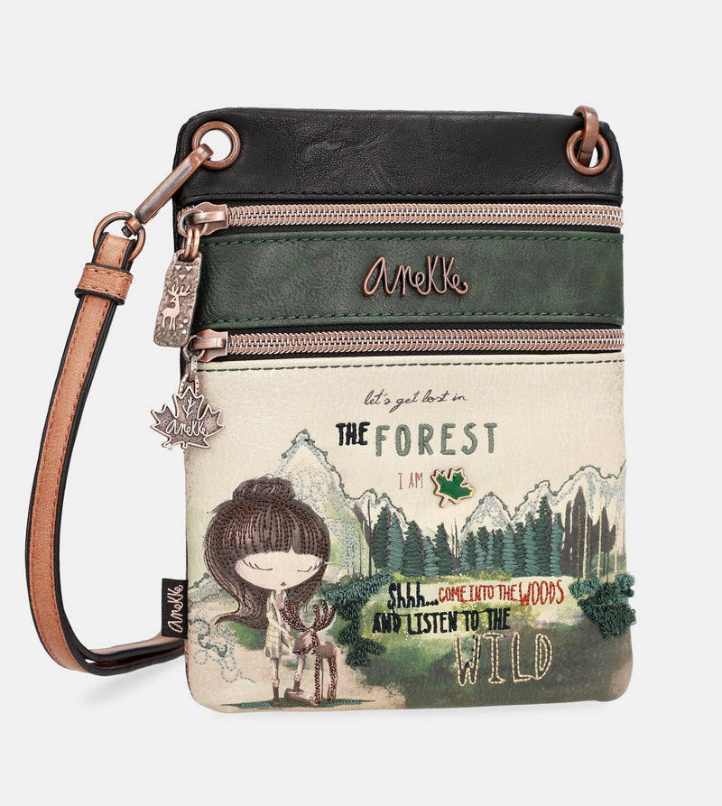The Forest double compartment mini crossbody bag