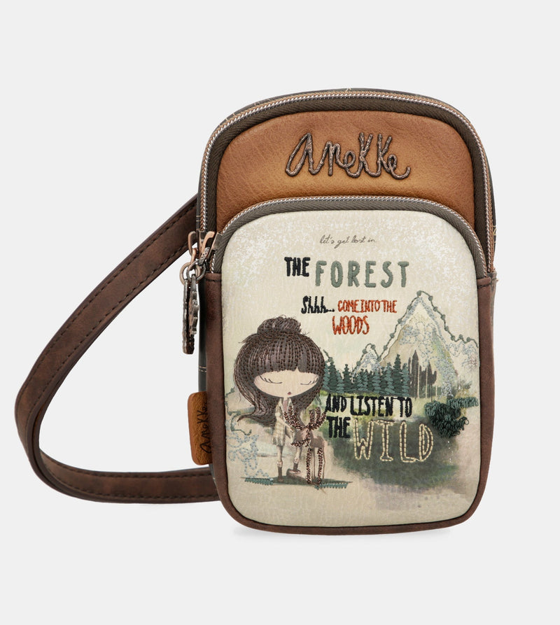 Le mini-sac d'épaule forestier avec poche avant