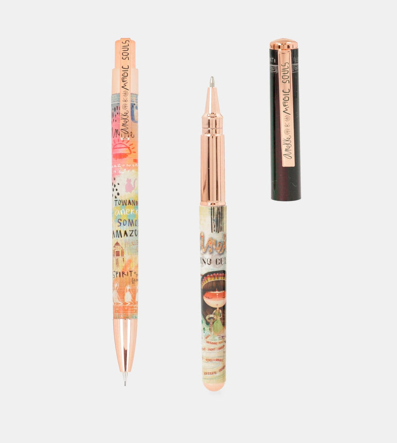Menire ballpoint pen plus mechanical pencil set
