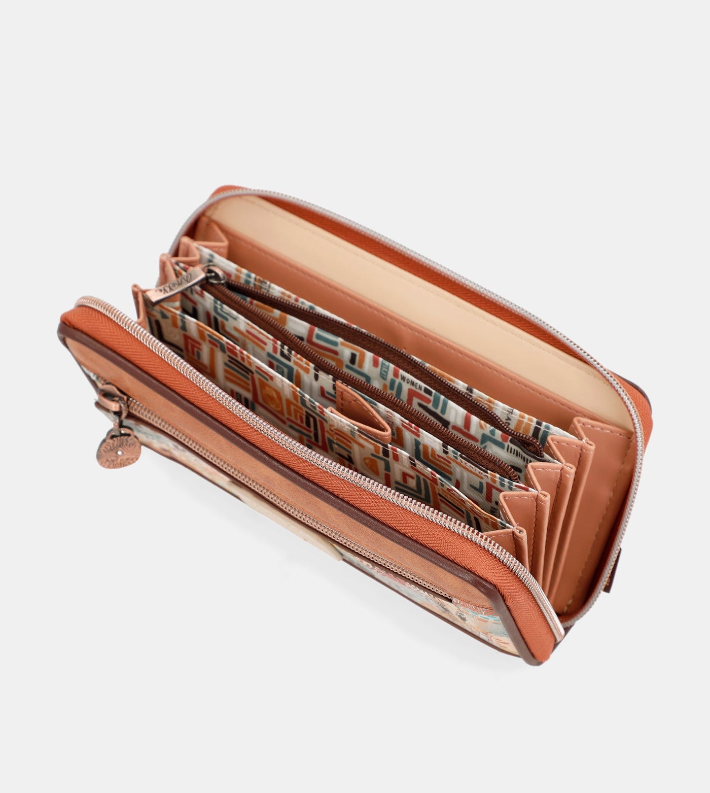 Menire large RFID embossed wallet – Anekke