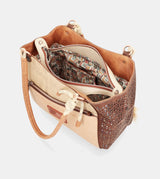 Tribe tote bag with braided handles