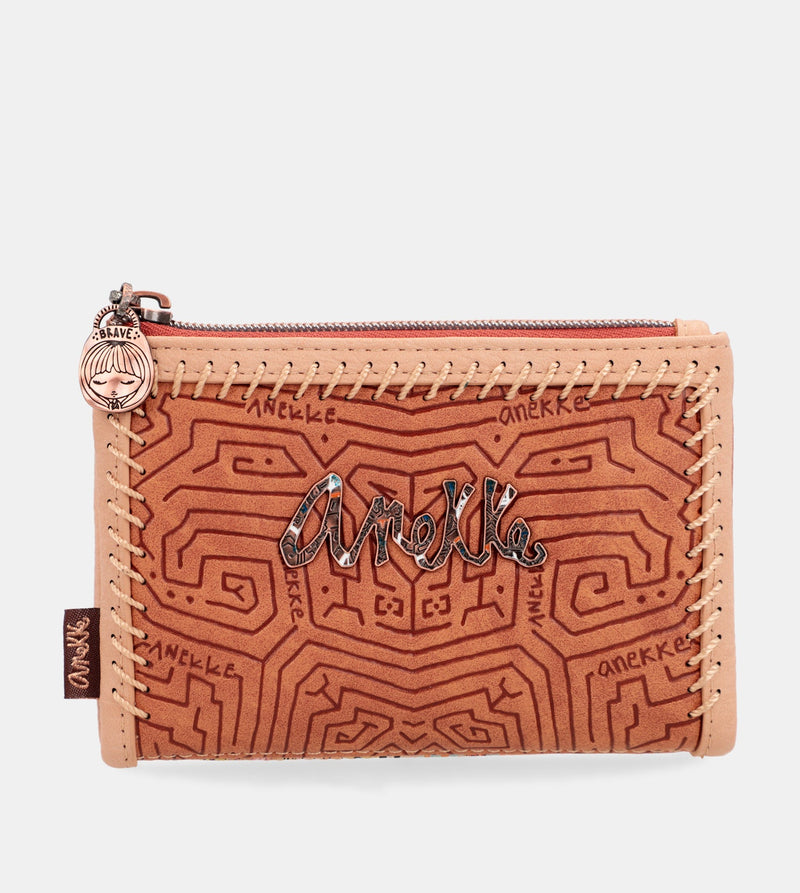 Tribe medium brown RFID wallet