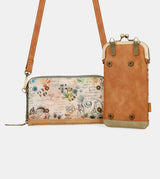 Butterfly 2 in 1 messenger and wallet bag