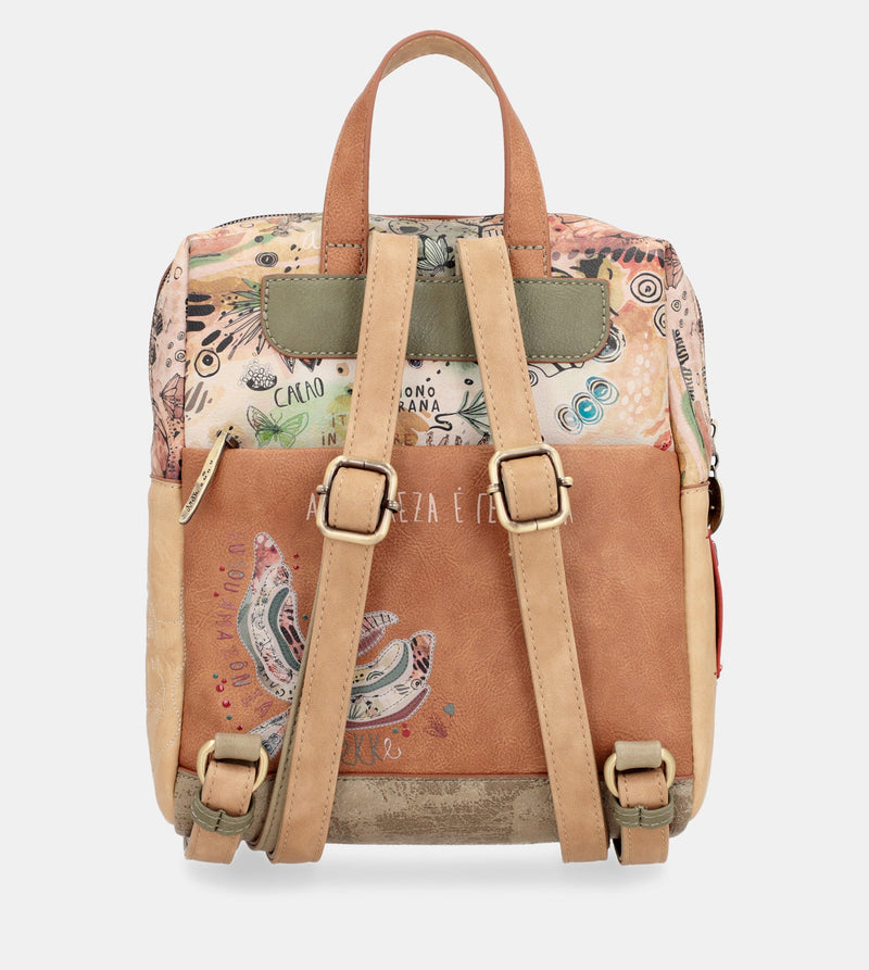 Butterfly printed backpack