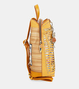 Nature Pachamama ochre backpack with 3 compartments