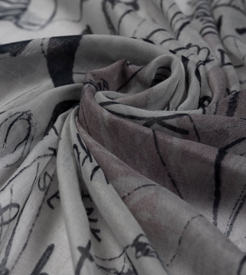 Palette grey scarf