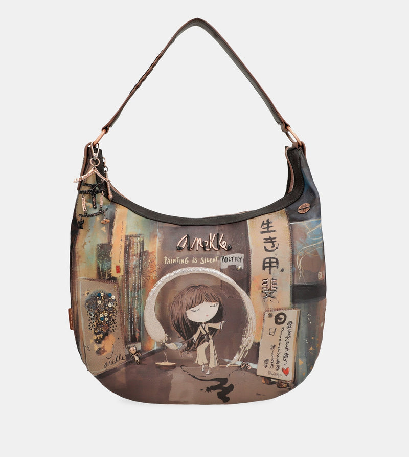 Shōen oval shoulder bag
