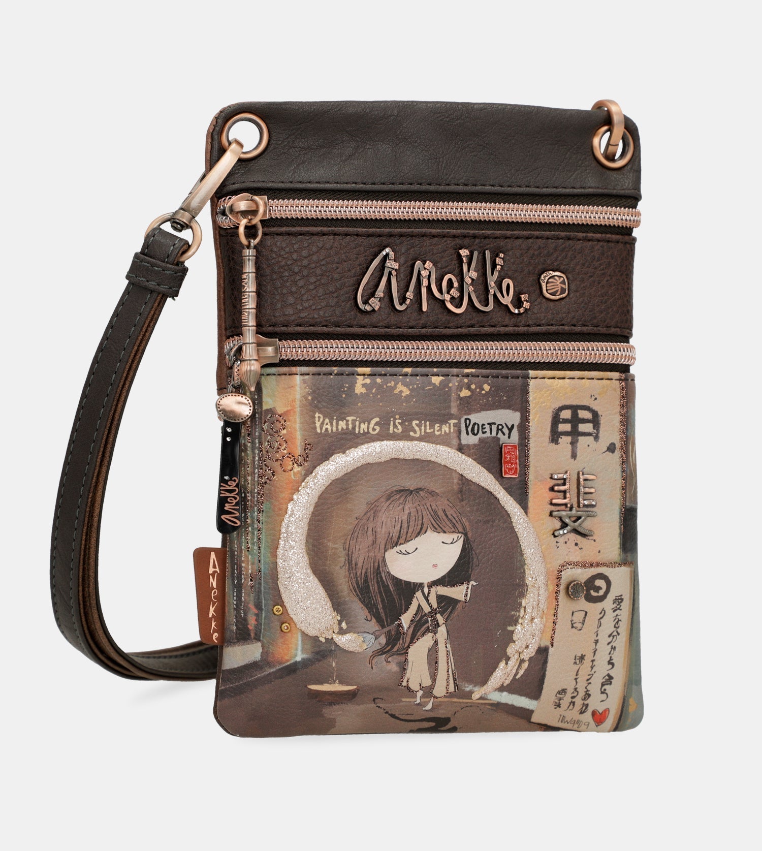 Shōen brown shoulder bag – Anekke