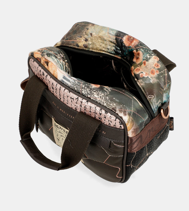 Shōen Padded 2-handle shoulder bag with shoulder strap – Anekke