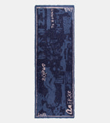 Navy blue Contemporary scarf.