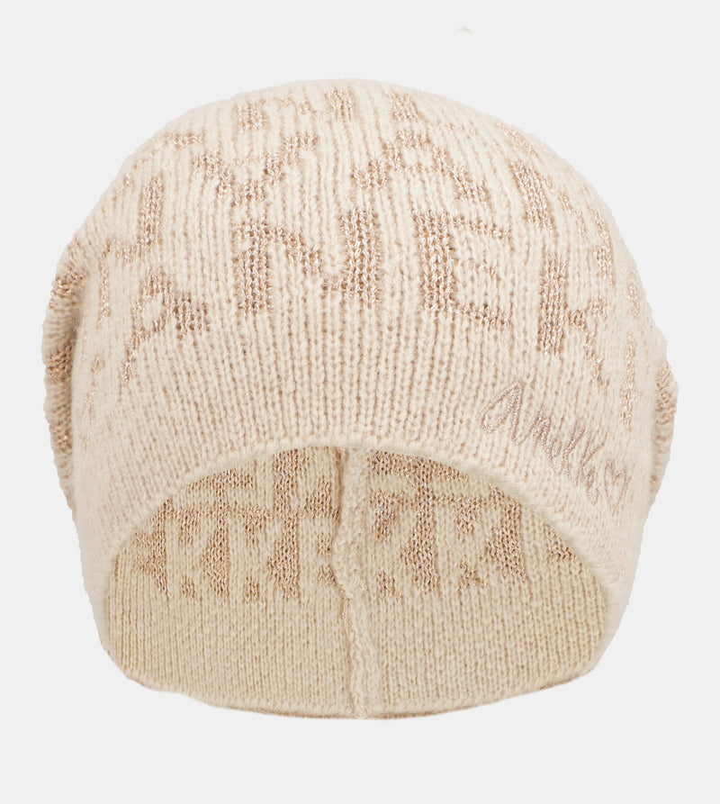 Beige Contemporary Wool Hat