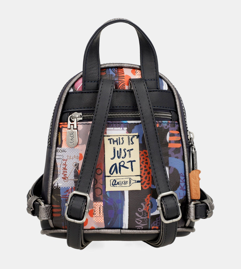 Contemporary two compartment mini backpack Contemporary
