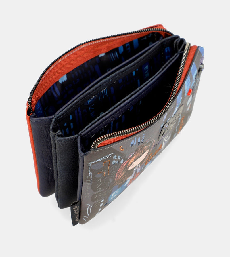 Contemporary Triple Compartment Wallet
