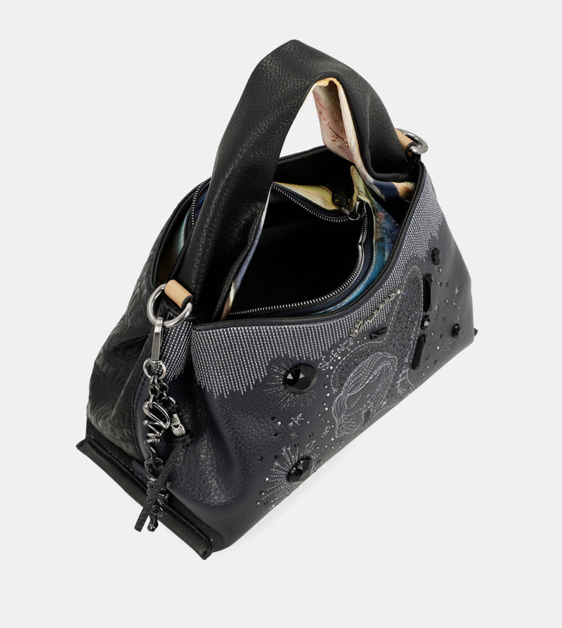 Studio navy blue 2-handle bag
