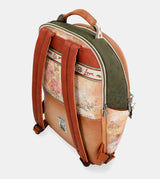 Peace & Love camel school backpack