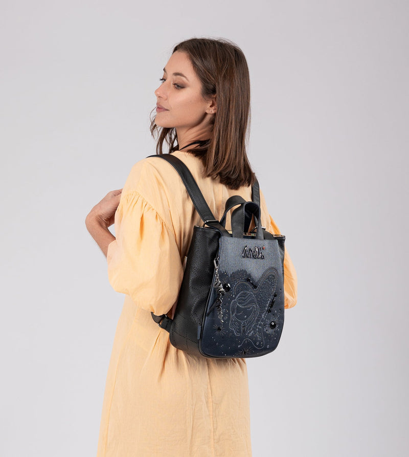Studio navy blue medium backpack – Anekke