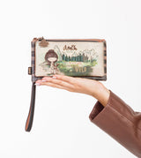 The Forest coin purse wallet with hand strap