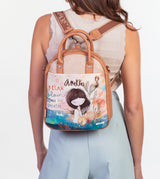 Mediterranean Convertible backpack to shoulder bag